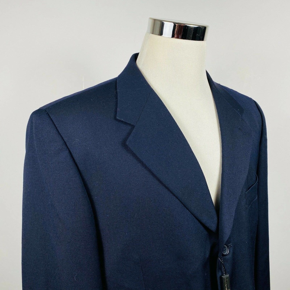 Luca Rossi 44R Sport Coat Dark Navy Wool